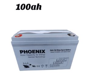 100 Ah Phoenix Solar Gel Deep Cycle Battery