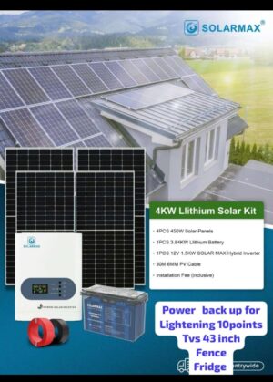 4kW Lithium Solar Kit - Power Your Home with Sustainable Energy!