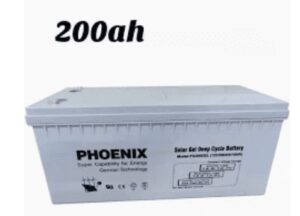 200Ah Phoenix Solar Gel Deep Cycle Battery
