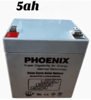 5Ah Phoenix Deep cycle Solar  battery