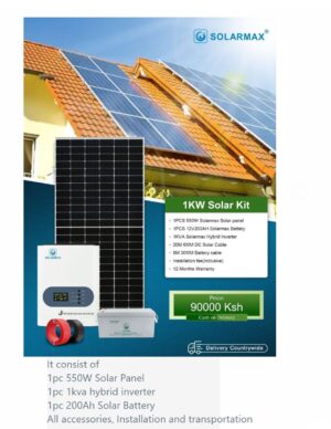 1KVA Solar Full Kit All inclusive
