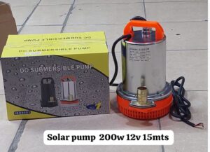 Solar water pump 15M Lift 200W 12V you connect direct to panel