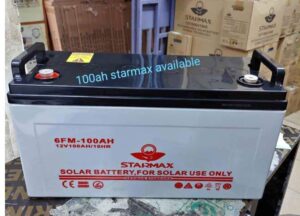 Starmax 100AH solar battery non maintenance gel battery