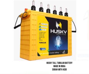 Husky Tall Tubular Battery 300Ah with Acid