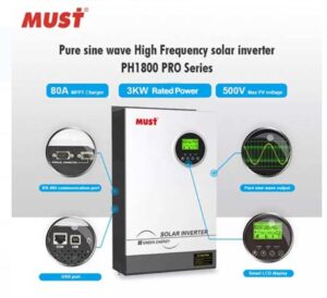 MUST Pro Series 3KW 24V PV1800 Hybrid MPPT Solar Inverter