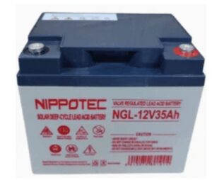35Ah 12V Nippotec Solar Deep Cycle Lead Acid Battery