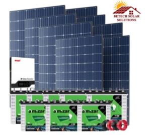 10kw 10000watts 10kva Must -Amizar Tubular Solar System Kit