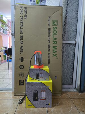 15M DC Solar Water Pump + 200W Solar Panel