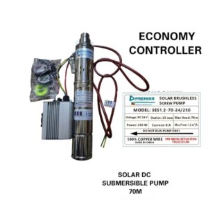 Premier 70M Solar Dc Submersible Brushless Water Pump with Economy Controller