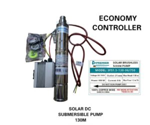 Premier 130M Solar Dc Submersible Brushless Water Pump with Economy Controller