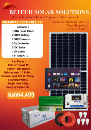 Solarmax 300W Solar Full Kit