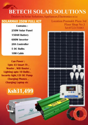 Solarmax 250W Solar Full Kit