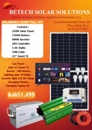 Solarmax 250W Solar Full Kit