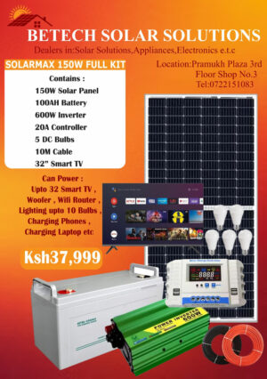 Solarmax 150W Solar Full Kit