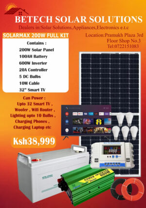 Solarmax 200W Solar Full Kit