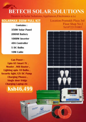 Solarmax 350W Solar Full Kit