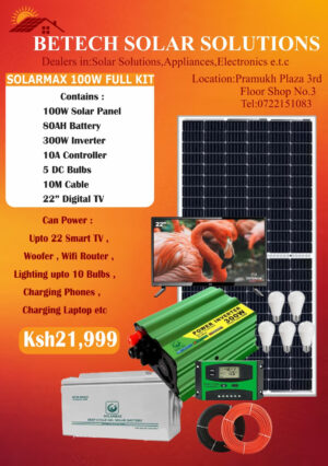 Solarmax 100W Solar Full Kit
