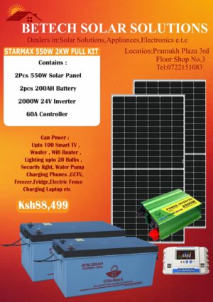 STARMAX 550W 2KW FULL SOLAR KIT