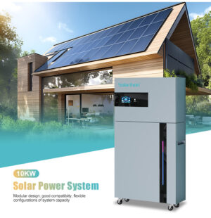 Solarthon 10KW All-in-One Solar Power System with 15.36kWh Lithium Battery - Inbuilt Inverter,MPPT Controller @ BMS  . Plus 14 x 585W Solar Panels ,