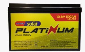Chloride Solar Platinum Solar  Lithium Battery – 12.8V 100Ah (LiFePO4)