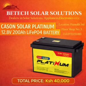 Chloride Solar Platinum Lithium Battery – 12.8V 200Ah (2.56kWh LiFePO4)