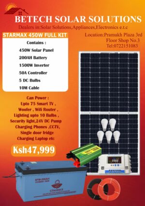 STARMAX 450W FULL SOLAR KIT
