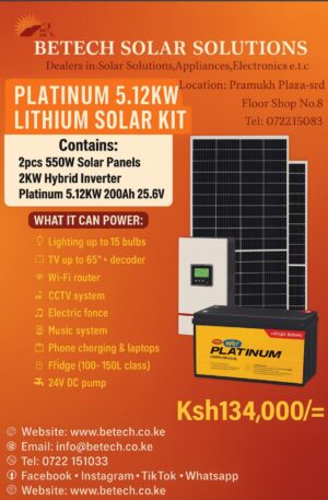 Platinum 5.12Kw Lithium Solar Kit