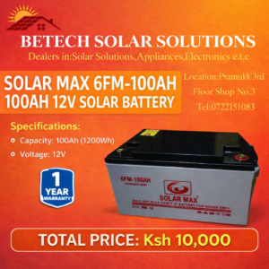 Solar Max 6FM-100AH 12V Solar Battery (100Ah)